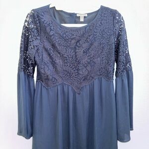 Chelsea28 Navy Blue Lace Dress Size XS